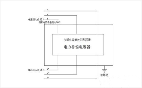 三相电容电感测试仪接线及三相Y形电容电感测试