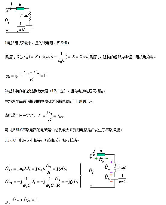 串联谐振和并联谐振的条件